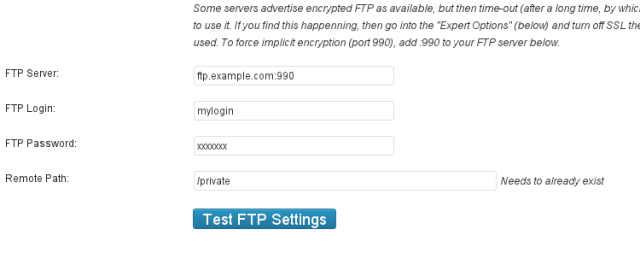 In the 'FTP Server' section add '990' to the name