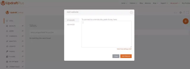 Add website window
