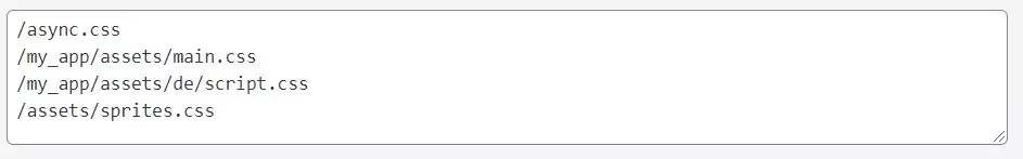 Async CSS code