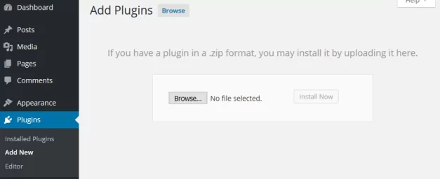 Add Plugins page