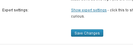 Select 'Save changes' button