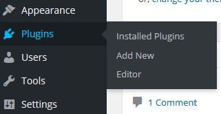Select 'Installed plugin' from the plugins menu