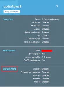 Go to 'Management' section