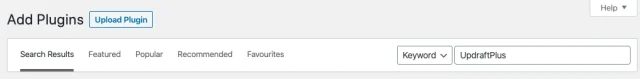 WordPress Add plugins bar