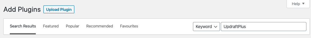 WordPress Add plugins bar