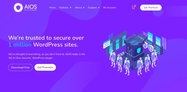 AIOS plugin website homepage