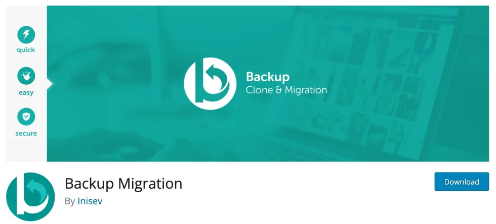 Backup Migration plugin banner