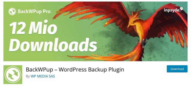 BackWPup plugin banner
