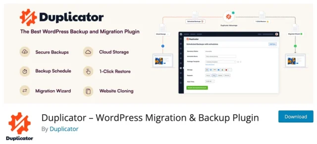 Duplicator plugin banner