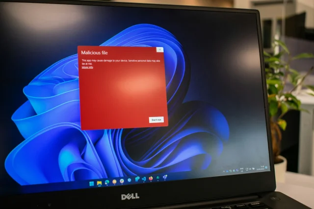 Malicious malware file sometimes appears suspicious and hence a warning of 'Malicious file' may appear