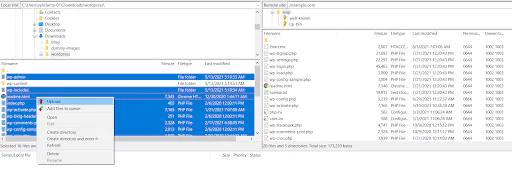 Upload all Core files