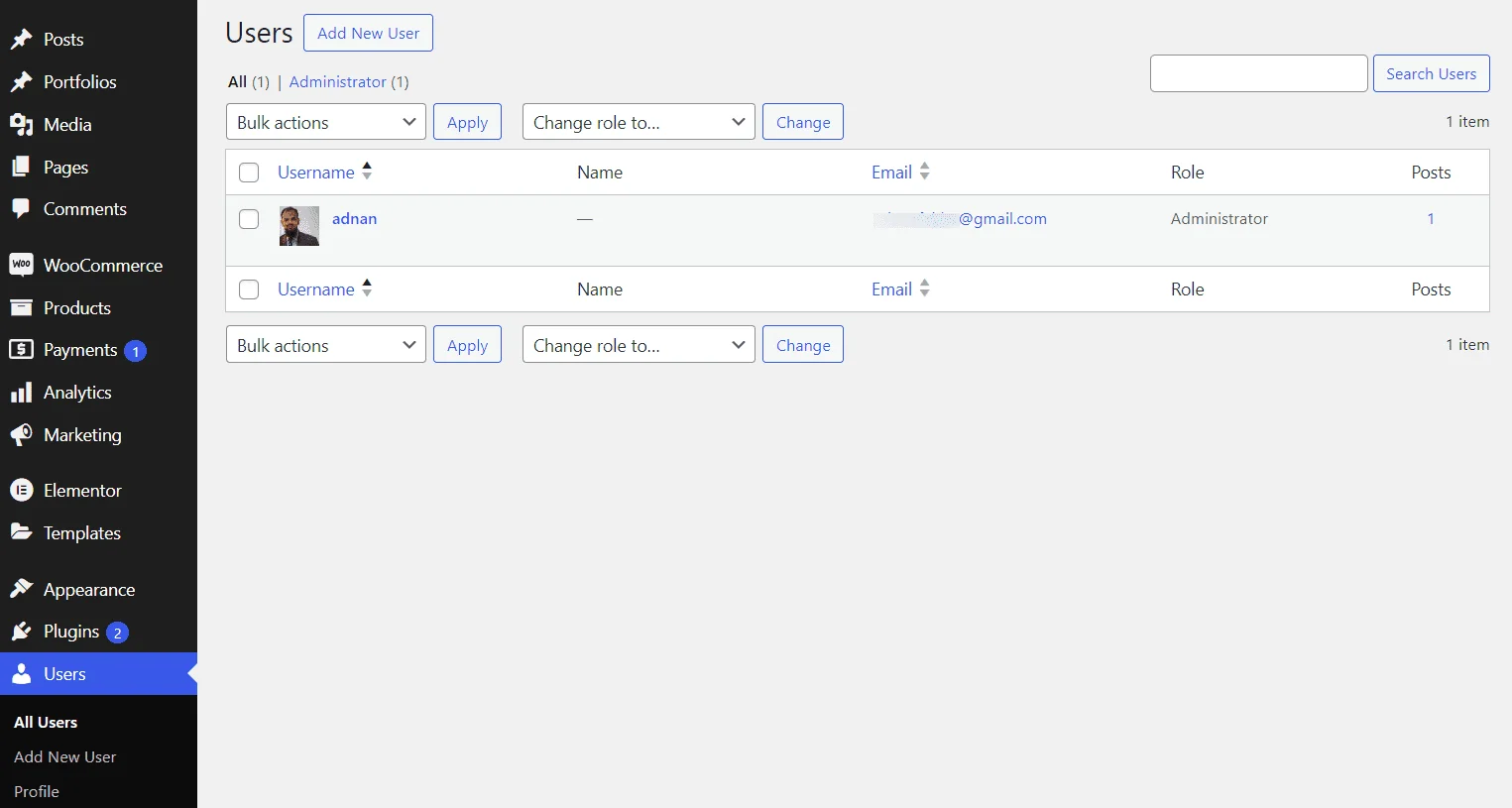 To review user permissions for your website go to 'Users' page of WordPress