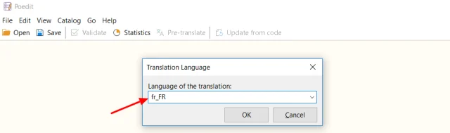 choose your language in the 'Translation Language' code dialogue