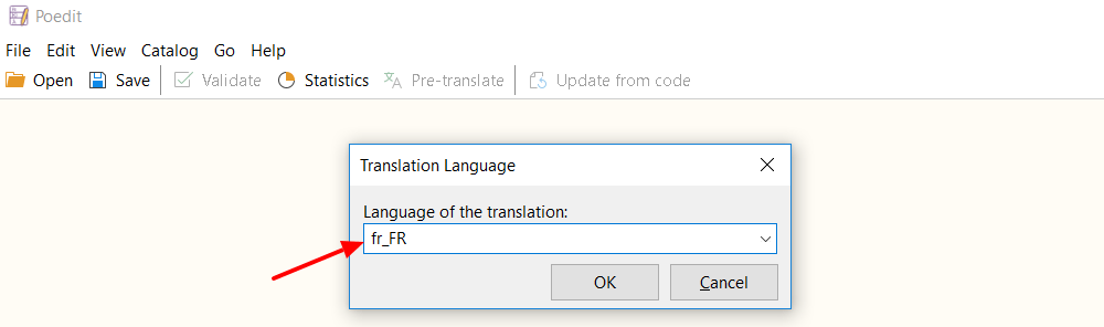 choose your language in the 'Translation Language' code dialogue