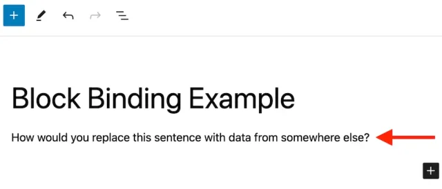 Screenshot of WordPress enhanced block editor