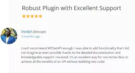 WordPress user testimony that says