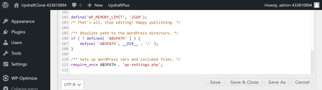Add a new value or edit the existing one in the code editor