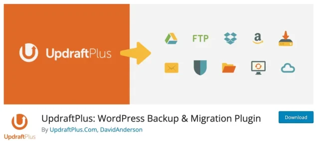 UpdraftPlus plugin banner