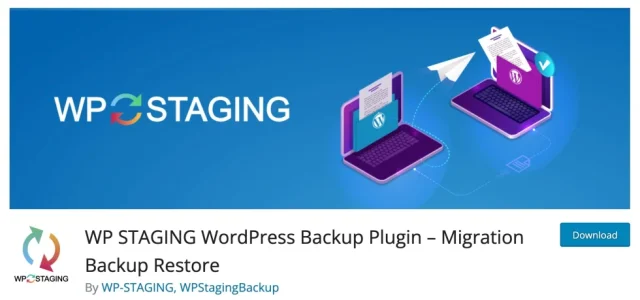 WP Staging plugin banner