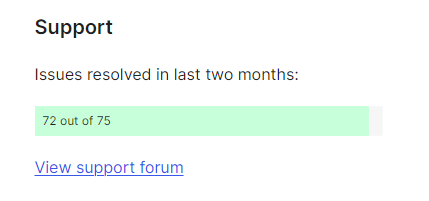 UpdraftPlus resolved 72 out of 75 issues in two months
