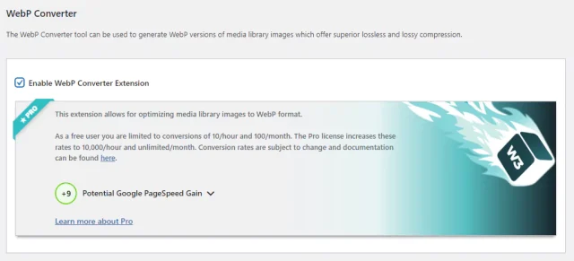 In W3 Total Cache you need to enable WebP converter extension to convert images to WebP