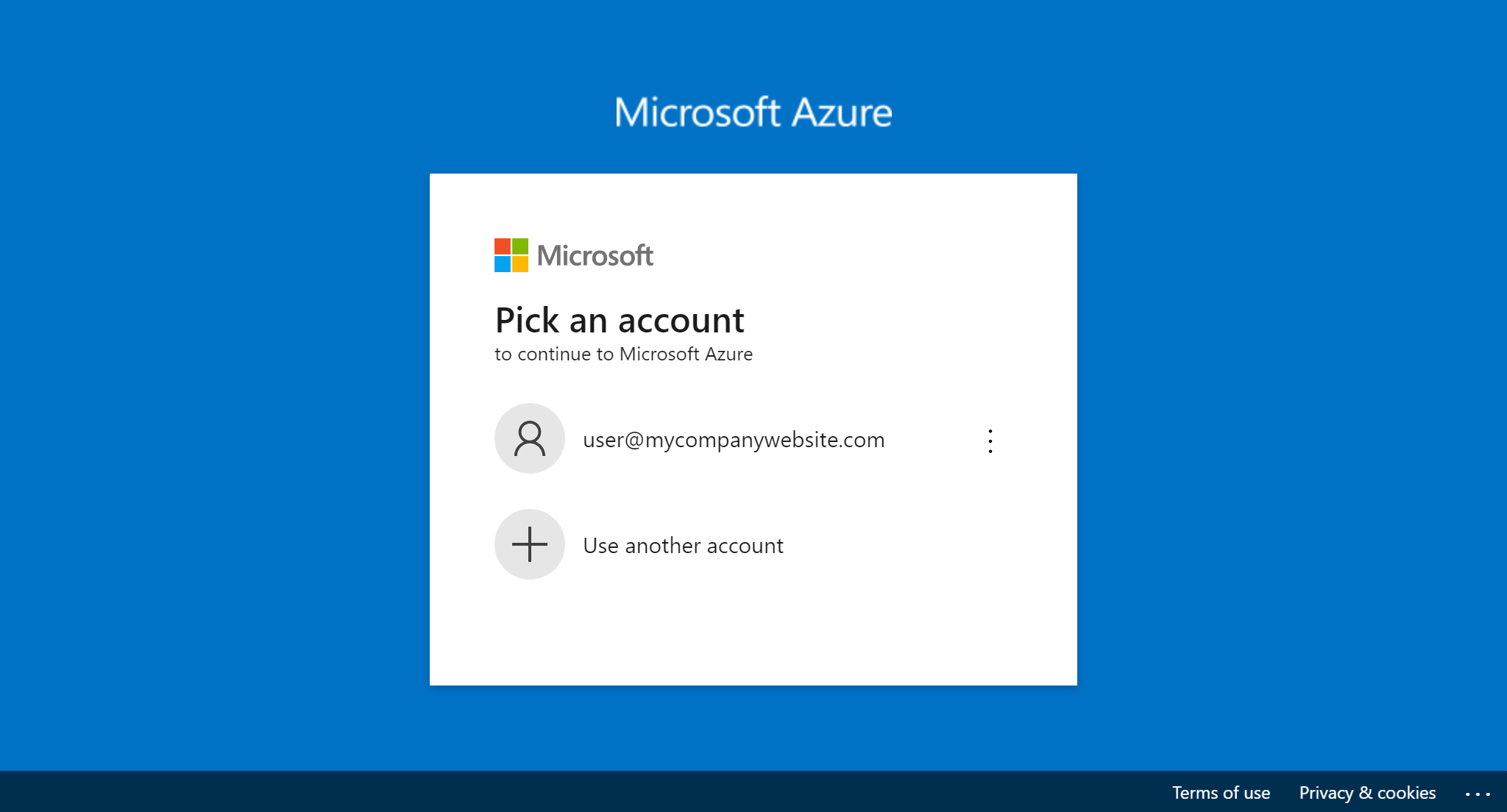 Log into Microsoft Account